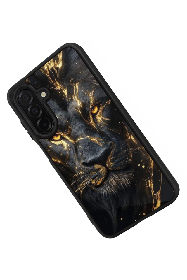 Samsung Galaxy A56 Uyumlu Aslan Tasarımlı Glossy Premium Kılıf