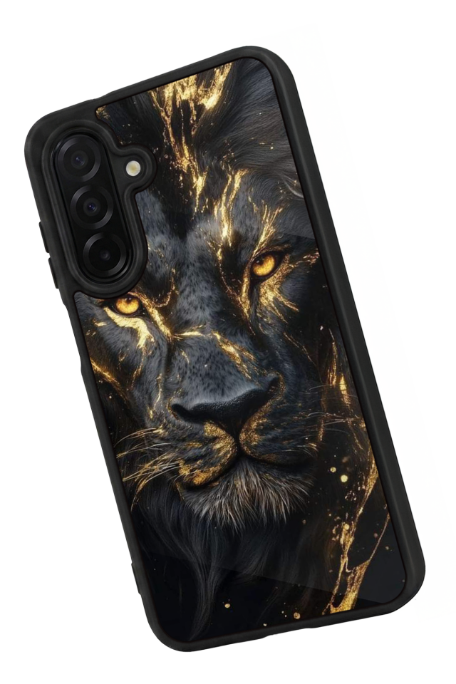 Samsung Galaxy A56 Uyumlu Aslan Tasarımlı Glossy Premium Kılıf