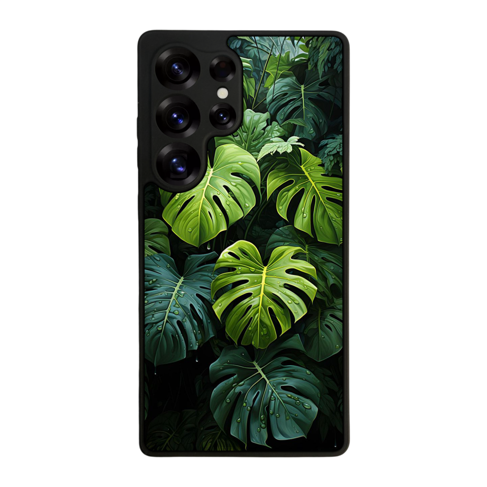 Samsung Galaxy S25 Ultra Uyumlu Botanik Tasarımlı Glossy Premium Kılıf