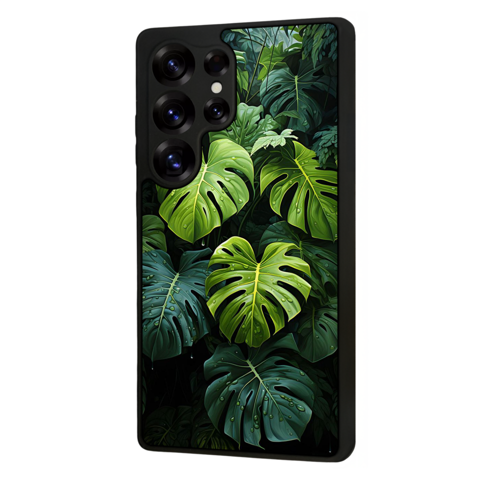 Samsung Galaxy S25 Ultra Uyumlu Botanik Tasarımlı Glossy Premium Kılıf