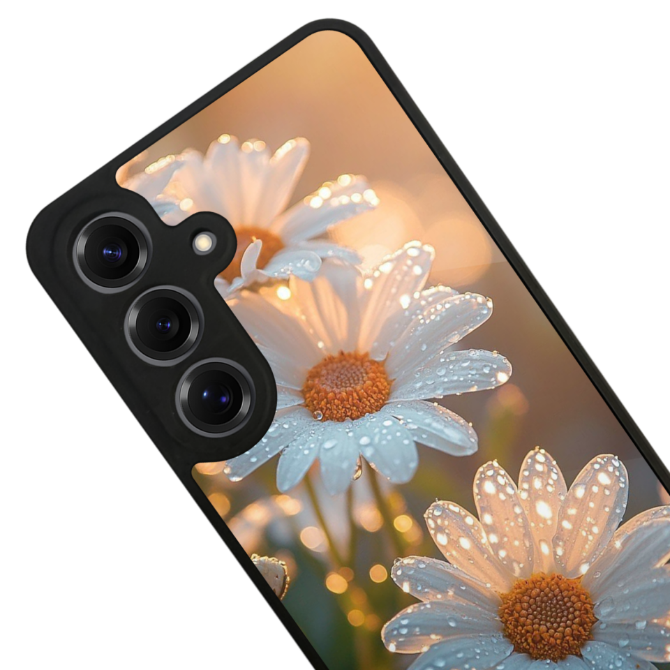 Samsung Galaxy S25 Uyumlu Cicek Tasarımlı Glossy Premium Kılıf