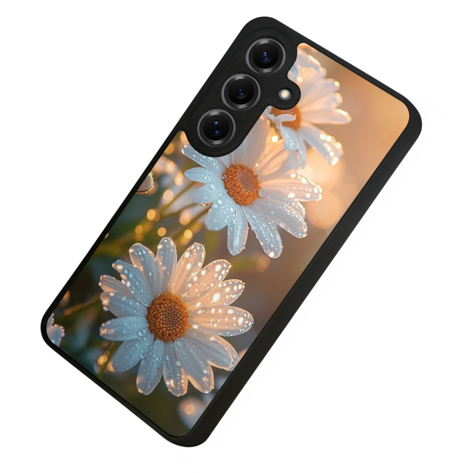 Samsung Galaxy S25 Uyumlu Cicek Tasarımlı Glossy Premium Kılıf