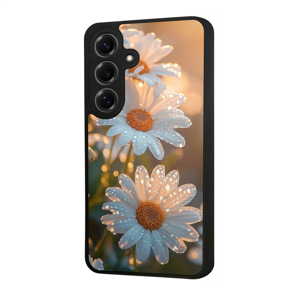 Samsung Galaxy S25 Uyumlu Cicek Tasarımlı Glossy Premium Kılıf