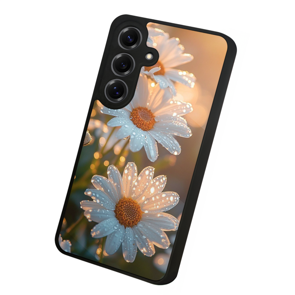 Samsung Galaxy S25 Uyumlu Cicek Tasarımlı Glossy Premium Kılıf