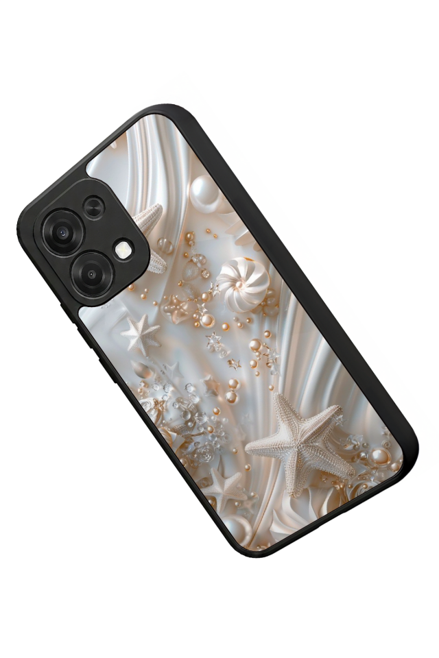 Oppo A6 Pro Uyumlu  İnci Tasarımlı Glossy Premium Kılıf
