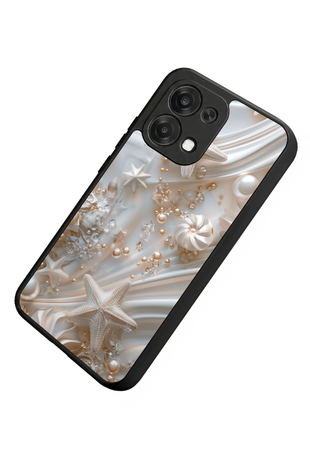 Oppo A6 Pro Uyumlu  İnci Tasarımlı Glossy Premium Kılıf