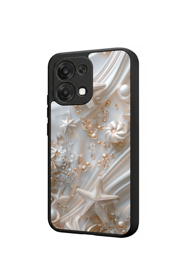 Oppo A6 Pro Uyumlu  İnci Tasarımlı Glossy Premium Kılıf