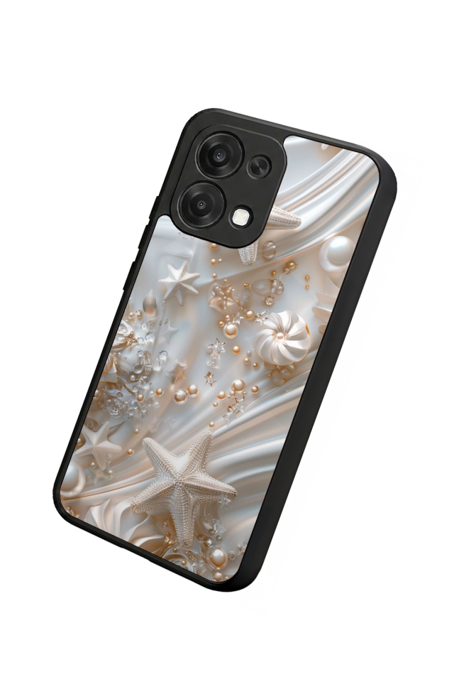 Oppo A6 Pro Uyumlu  İnci Tasarımlı Glossy Premium Kılıf