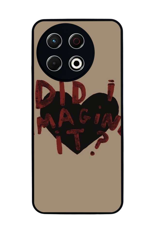 Tecno Spark 30 Pro Uyumlu Kalp Love Tasarımlı Glossy Premium Kılıf