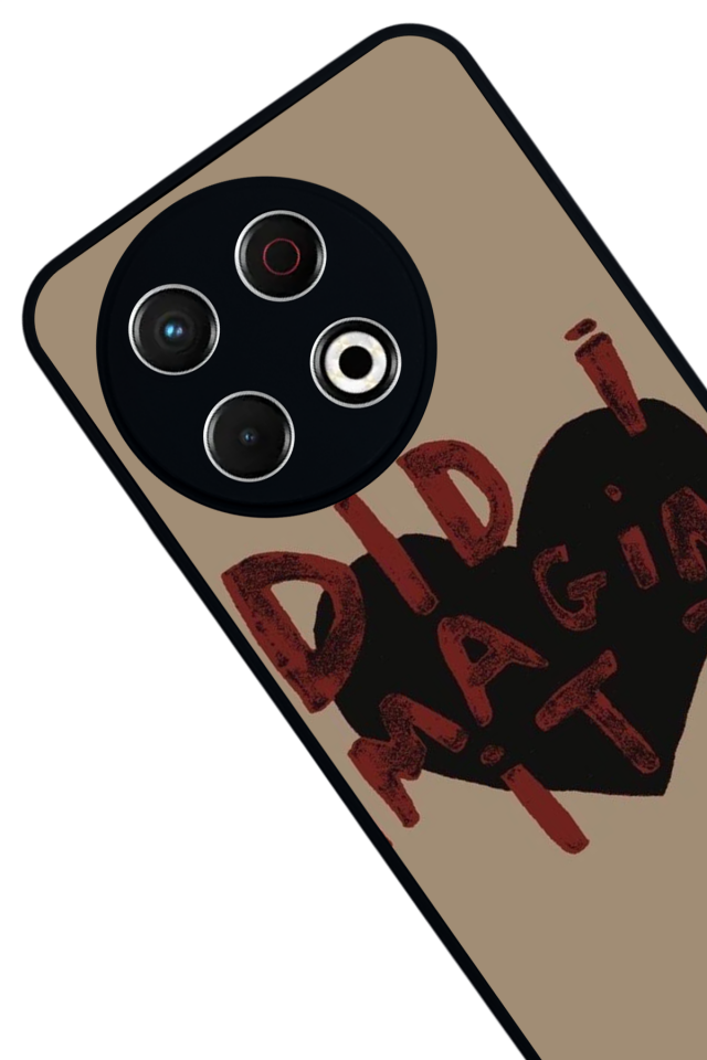 Tecno Spark 30 Pro Uyumlu Kalp Love Tasarımlı Glossy Premium Kılıf