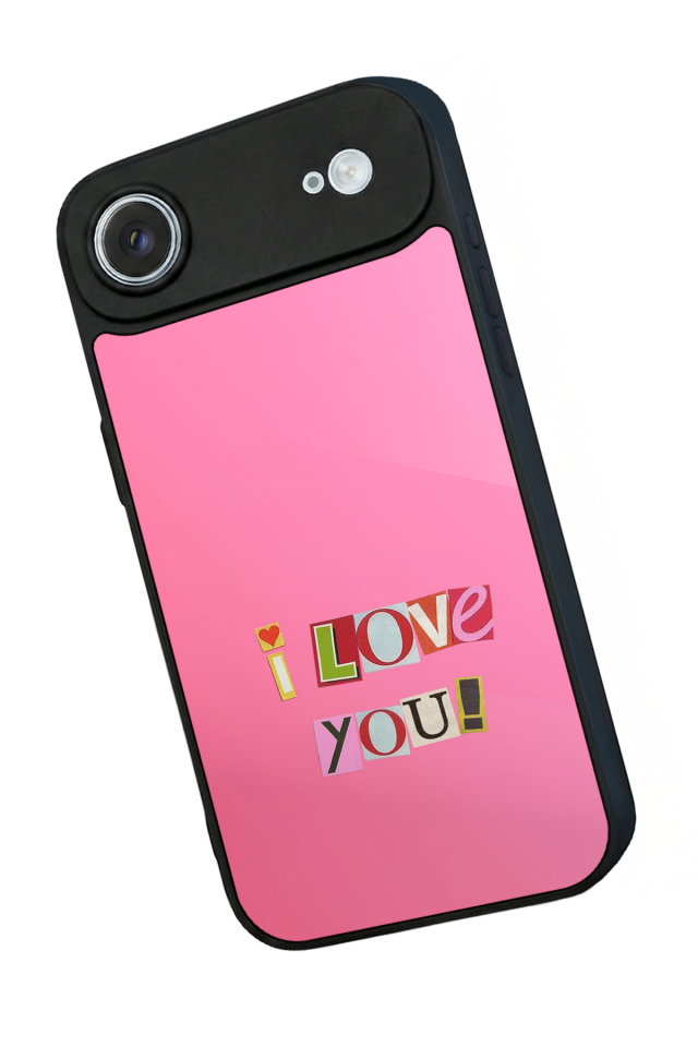 iPhone 17 Air Uyumlu Kalp Love Tasarımlı Glossy Premium Kılıf