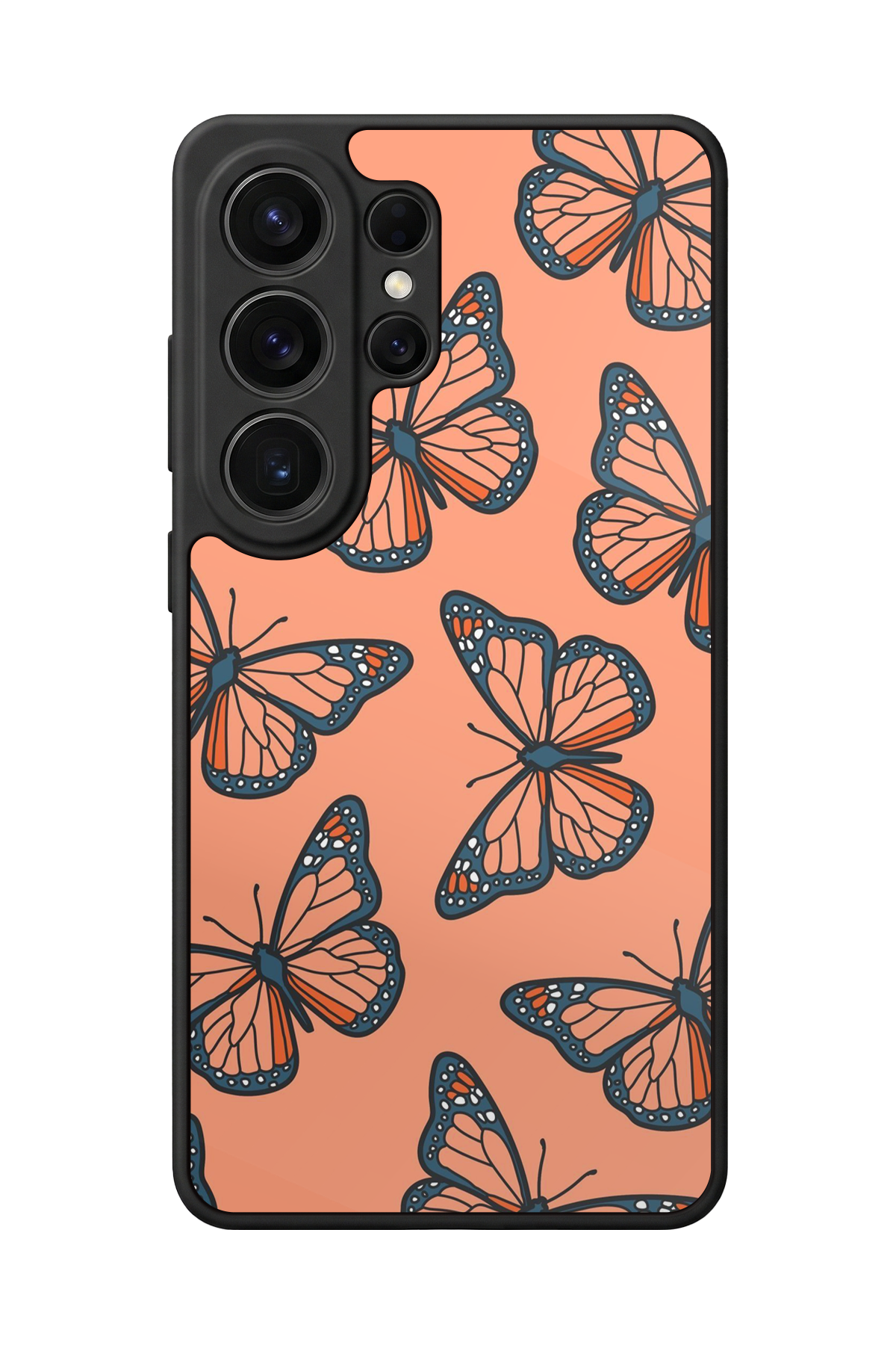 Samsung Galaxy S26 Ultra Uyumlu Kelebek Tasarımlı Glossy Premium Kılıf