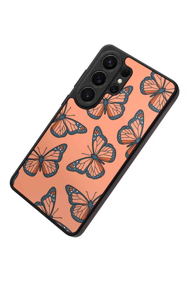 Samsung Galaxy S26 Ultra Uyumlu Kelebek Tasarımlı Glossy Premium Kılıf