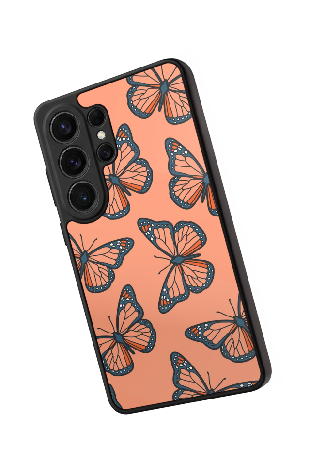 Samsung Galaxy S26 Ultra Uyumlu Kelebek Tasarımlı Glossy Premium Kılıf