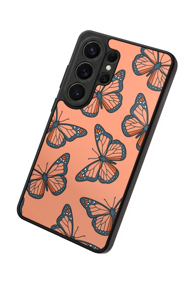 Samsung Galaxy S26 Ultra Uyumlu Kelebek Tasarımlı Glossy Premium Kılıf