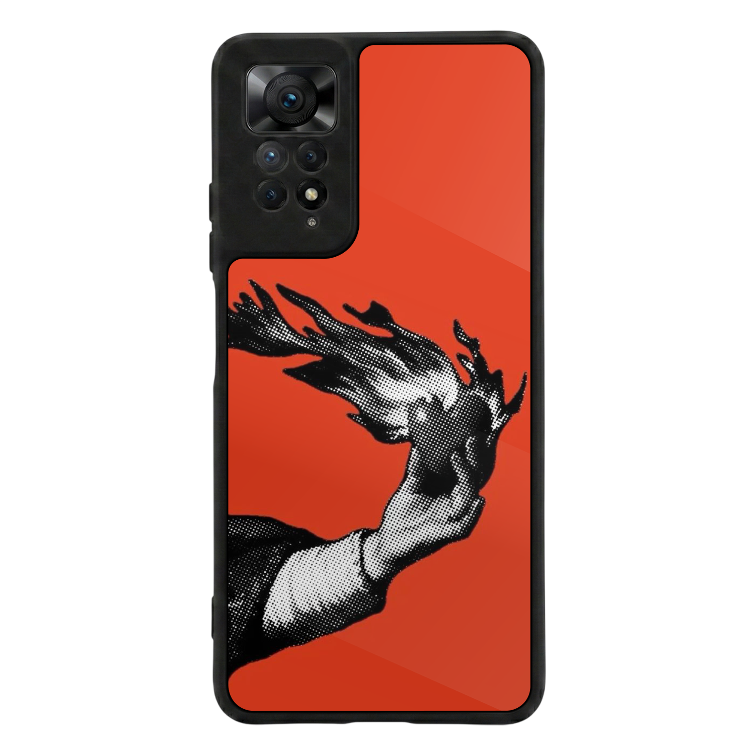 Xiaomi Redmi Note 11 Pro Uyumlu Kirmizi Tasarımlı Glossy Premium Kılıf