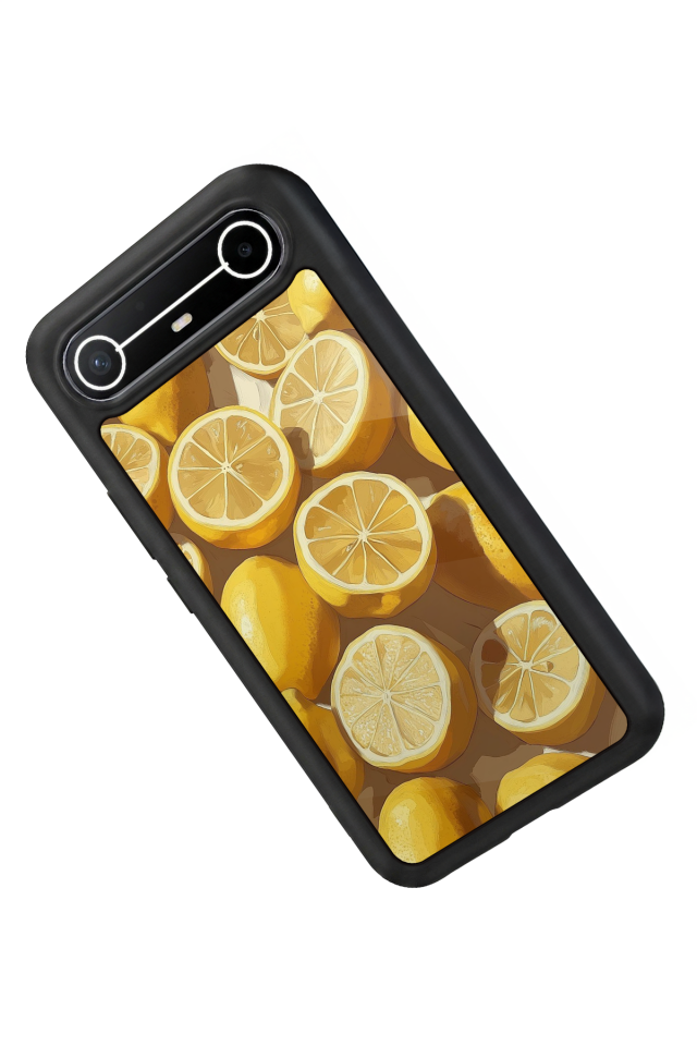 Tecno Spark Slim 5G Uyumlu Limon Tasarımlı Glossy Premium Kılıf