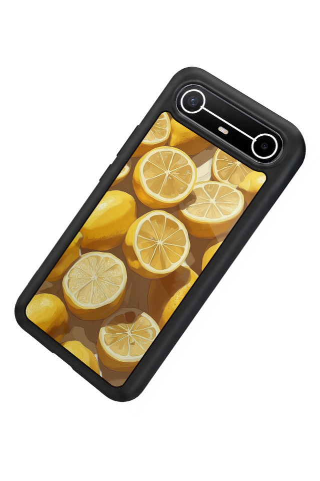 Tecno Spark Slim 5G Uyumlu Limon Tasarımlı Glossy Premium Kılıf