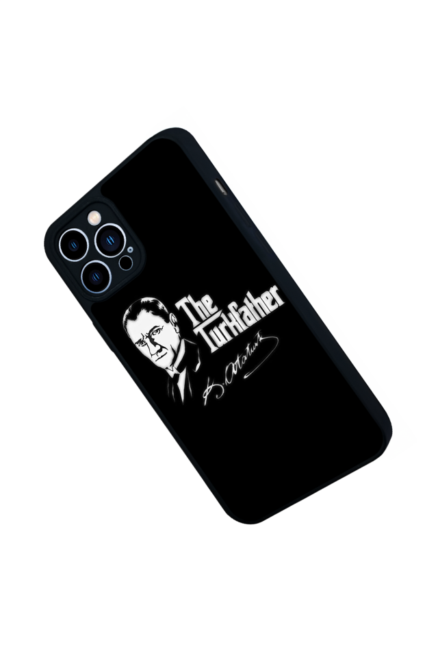 iPhone 12 Pro Max Uyumlu Mustafa Kemal Ataturk Tasarımlı Glossy Premium Kılıf