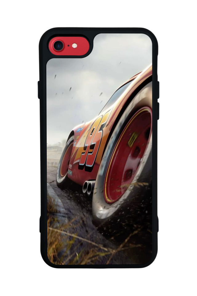 iPhone 7 Uyumlu Şimsek McQueen Tasarımlı Glossy Premium Kılıf