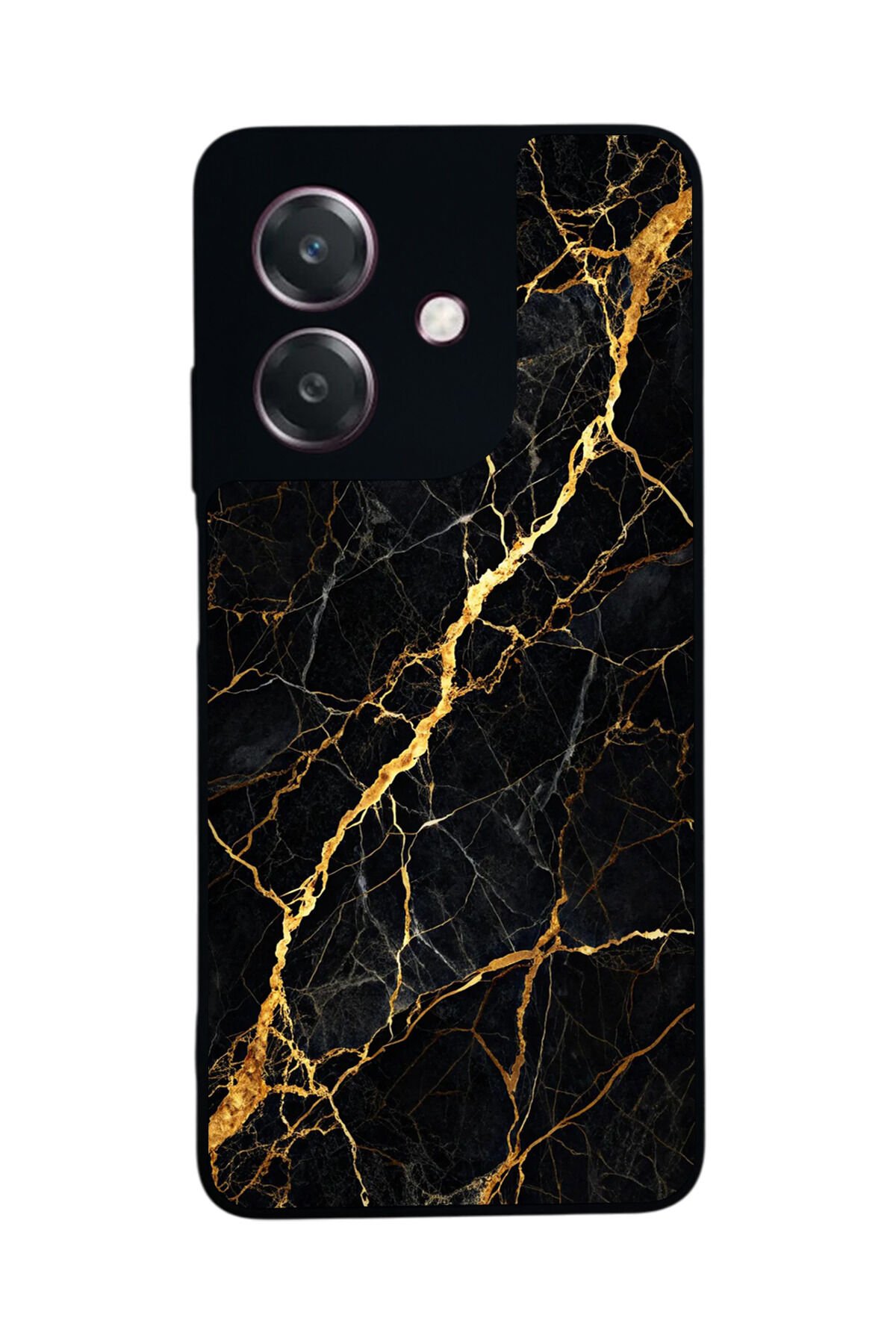 Oppo A3 5G Uyumlu Mermer Marble Tasarımlı Glossy Premium Kılıf