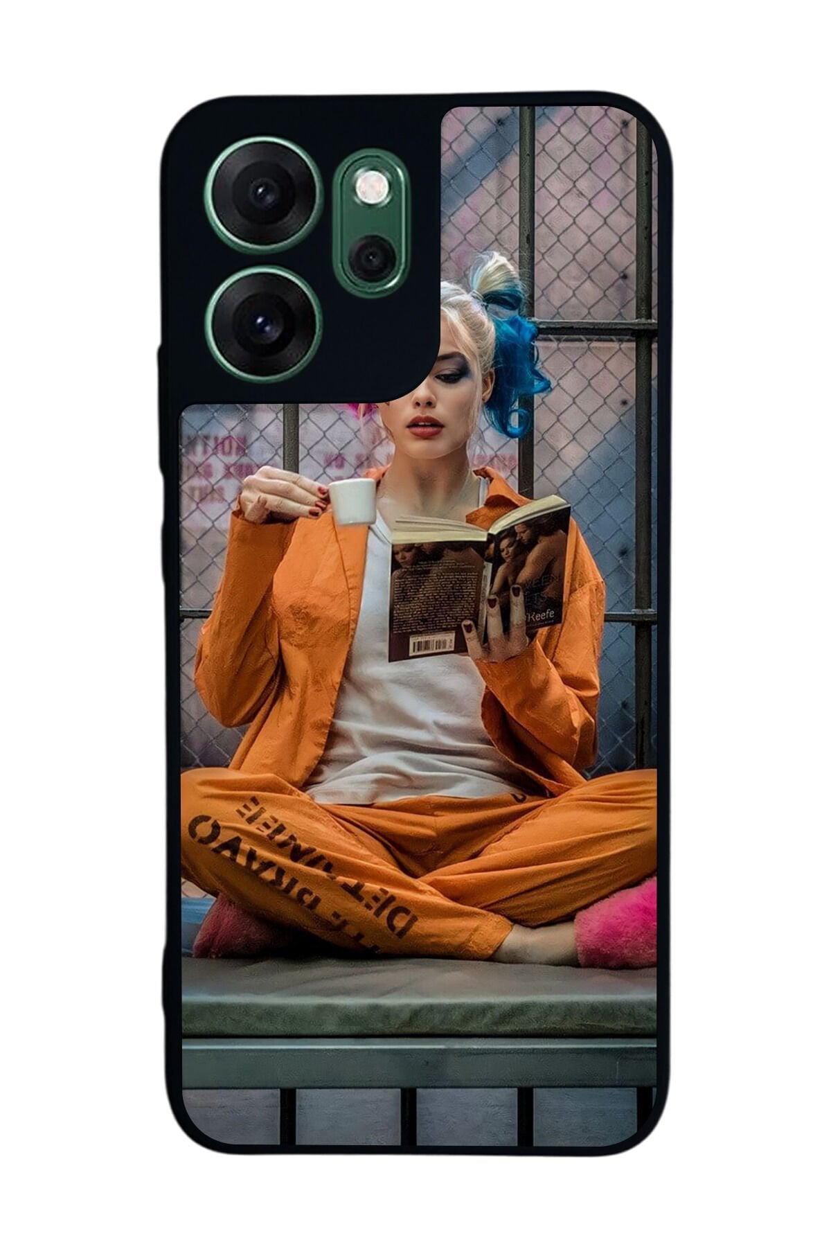 Oppo Reno 14F Uyumlu HarleyQueen Tasarımlı Glossy Premium Kılıf