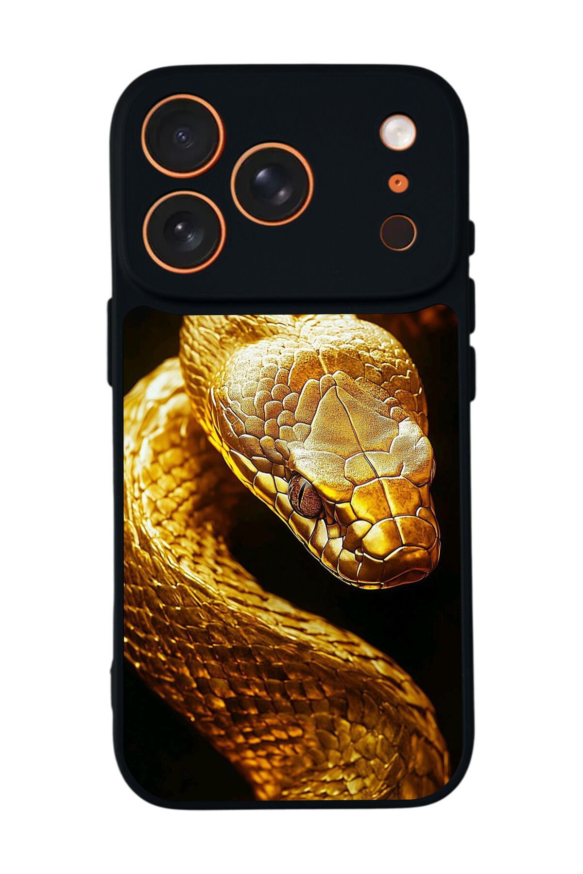 iPhone 17 Pro Max Uyumlu Yılan Tasarımlı Glossy Premium Kılıf