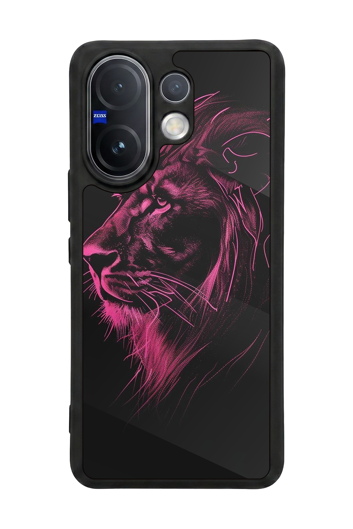 Vivo V60 Uyumlu Aslan Tasarımlı Glossy Premium Kılıf