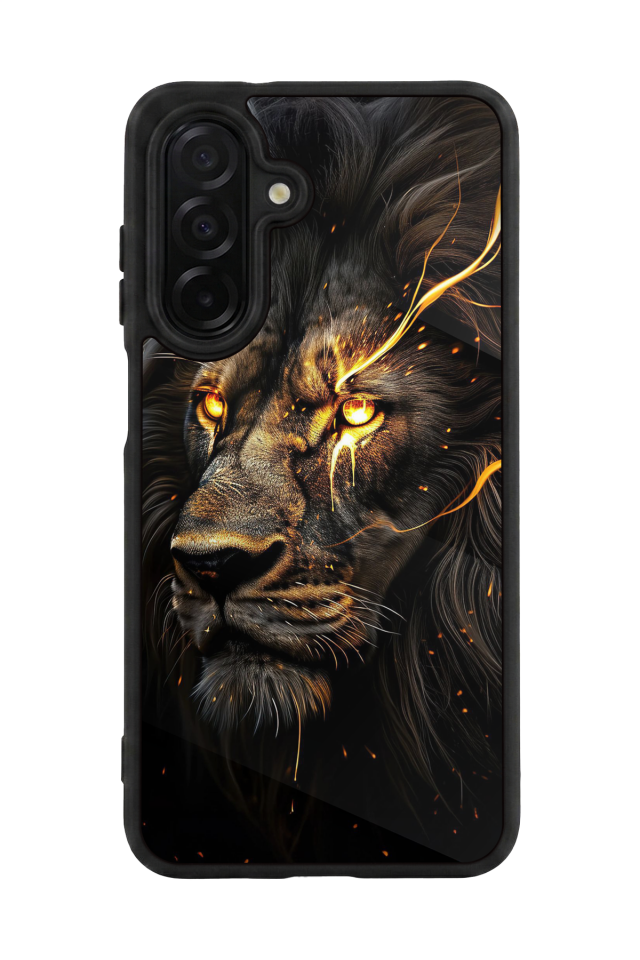 Samsung Galaxy A56 Uyumlu Aslan Tasarımlı Glossy Premium Kılıf