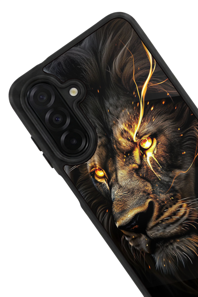 Samsung Galaxy A56 Uyumlu Aslan Tasarımlı Glossy Premium Kılıf