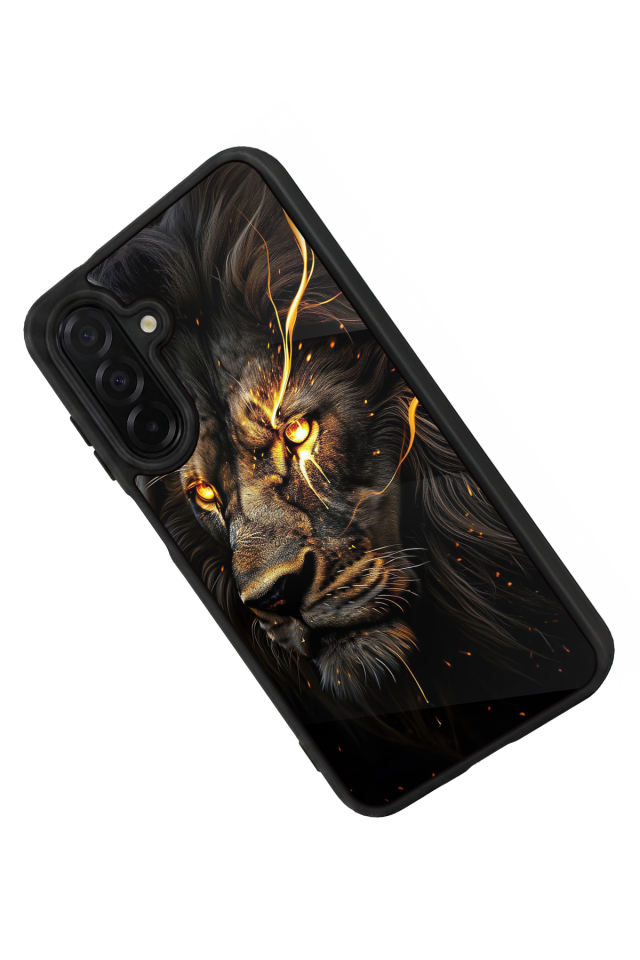 Samsung Galaxy A56 Uyumlu Aslan Tasarımlı Glossy Premium Kılıf