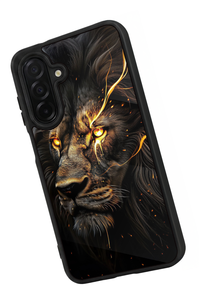 Samsung Galaxy A56 Uyumlu Aslan Tasarımlı Glossy Premium Kılıf