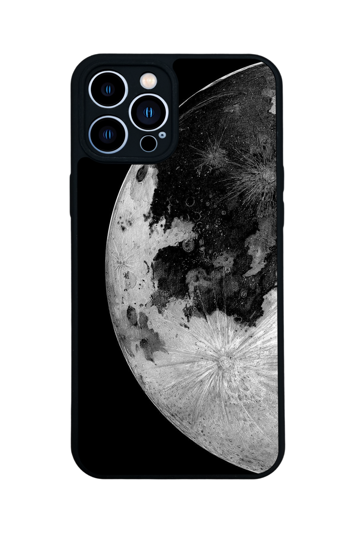 iPhone 13 Pro Max Uyumlu Ay Tasarımlı Glossy Premium Kılıf