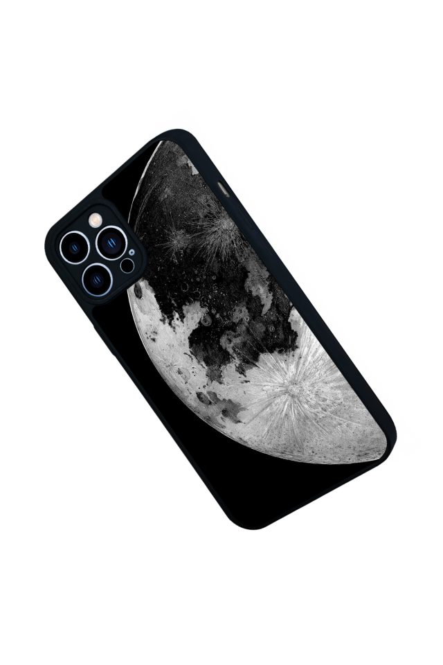 iPhone 13 Pro Max Uyumlu Ay Tasarımlı Glossy Premium Kılıf