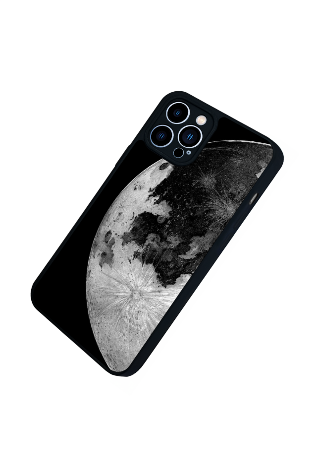 iPhone 13 Pro Max Uyumlu Ay Tasarımlı Glossy Premium Kılıf