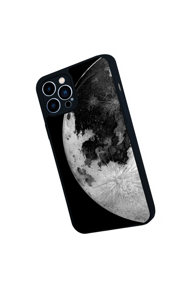 iPhone 13 Pro Max Uyumlu Ay Tasarımlı Glossy Premium Kılıf