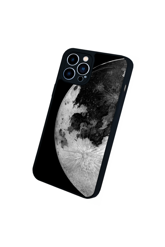 iPhone 13 Pro Max Uyumlu Ay Tasarımlı Glossy Premium Kılıf