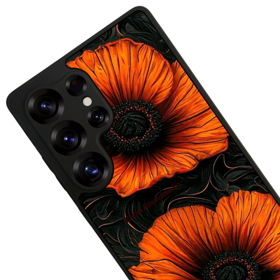 Samsung Galaxy S25 Ultra Uyumlu Botanik Tasarımlı Glossy Premium Kılıf