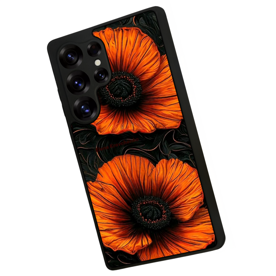 Samsung Galaxy S25 Ultra Uyumlu Botanik Tasarımlı Glossy Premium Kılıf