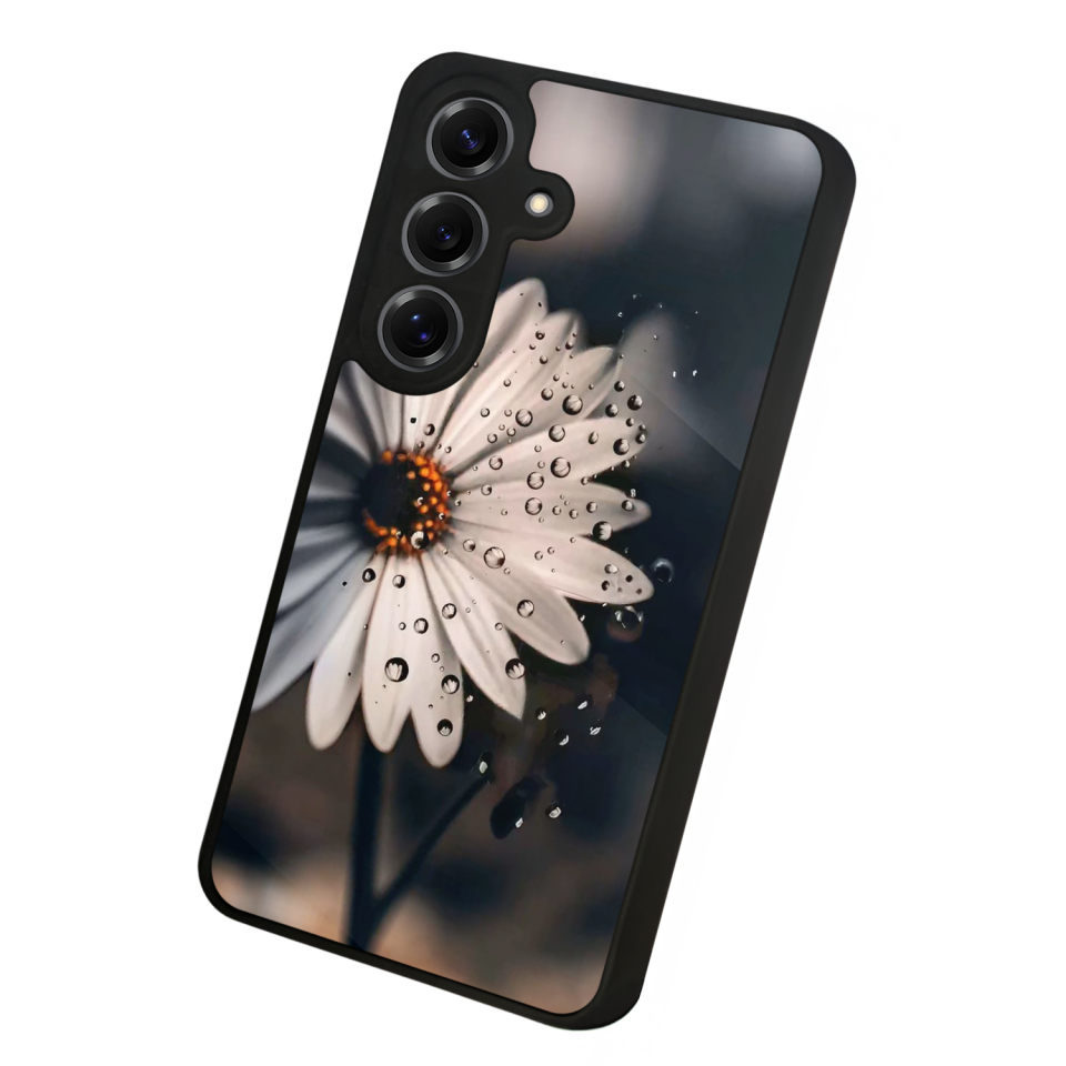 Samsung Galaxy S25 Uyumlu Cicek Tasarımlı Glossy Premium Kılıf