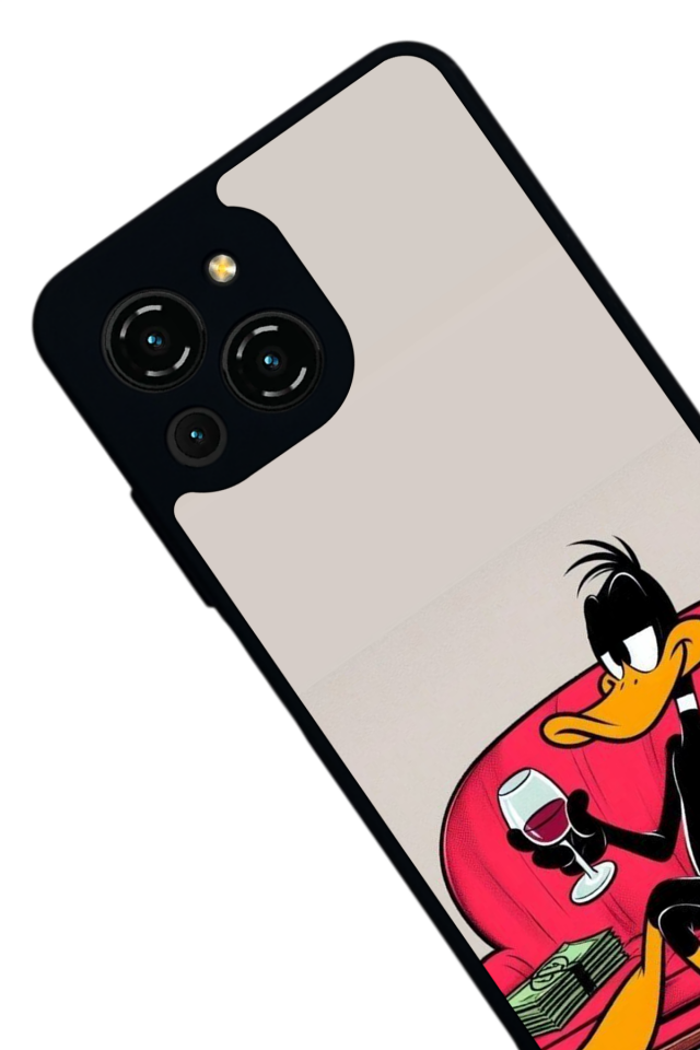 Reeder S23 Pro Max Uyumlu Daffy duck Tasarımlı Glossy Premium Kılıf