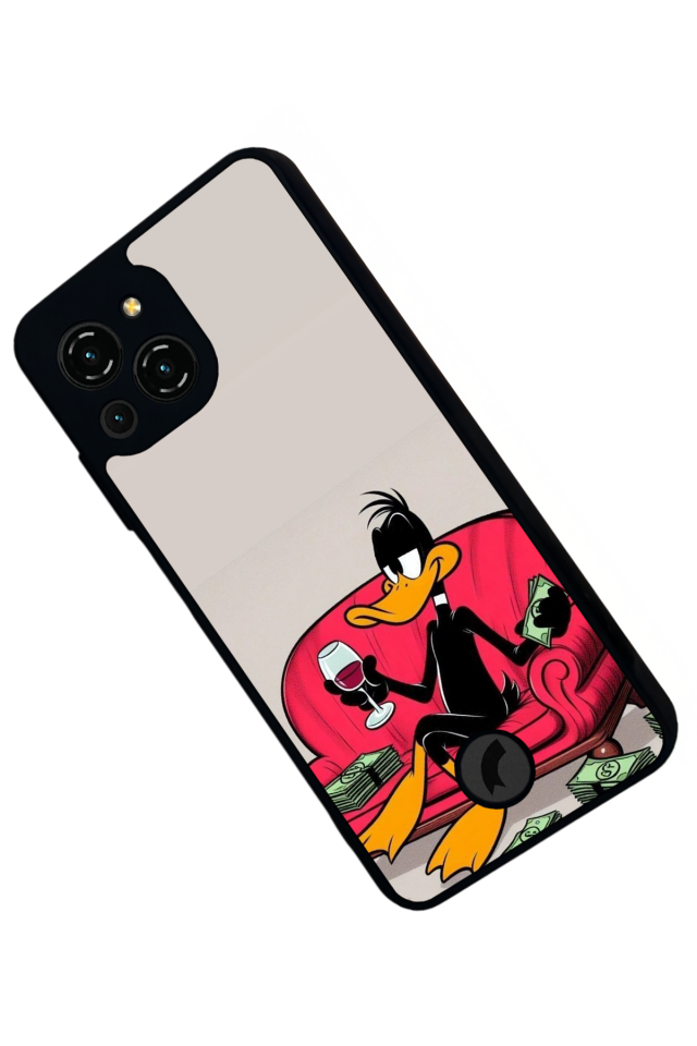 Reeder S23 Pro Max Uyumlu Daffy duck Tasarımlı Glossy Premium Kılıf