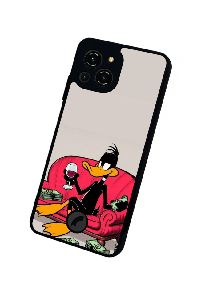 Reeder S23 Pro Max Uyumlu Daffy duck Tasarımlı Glossy Premium Kılıf