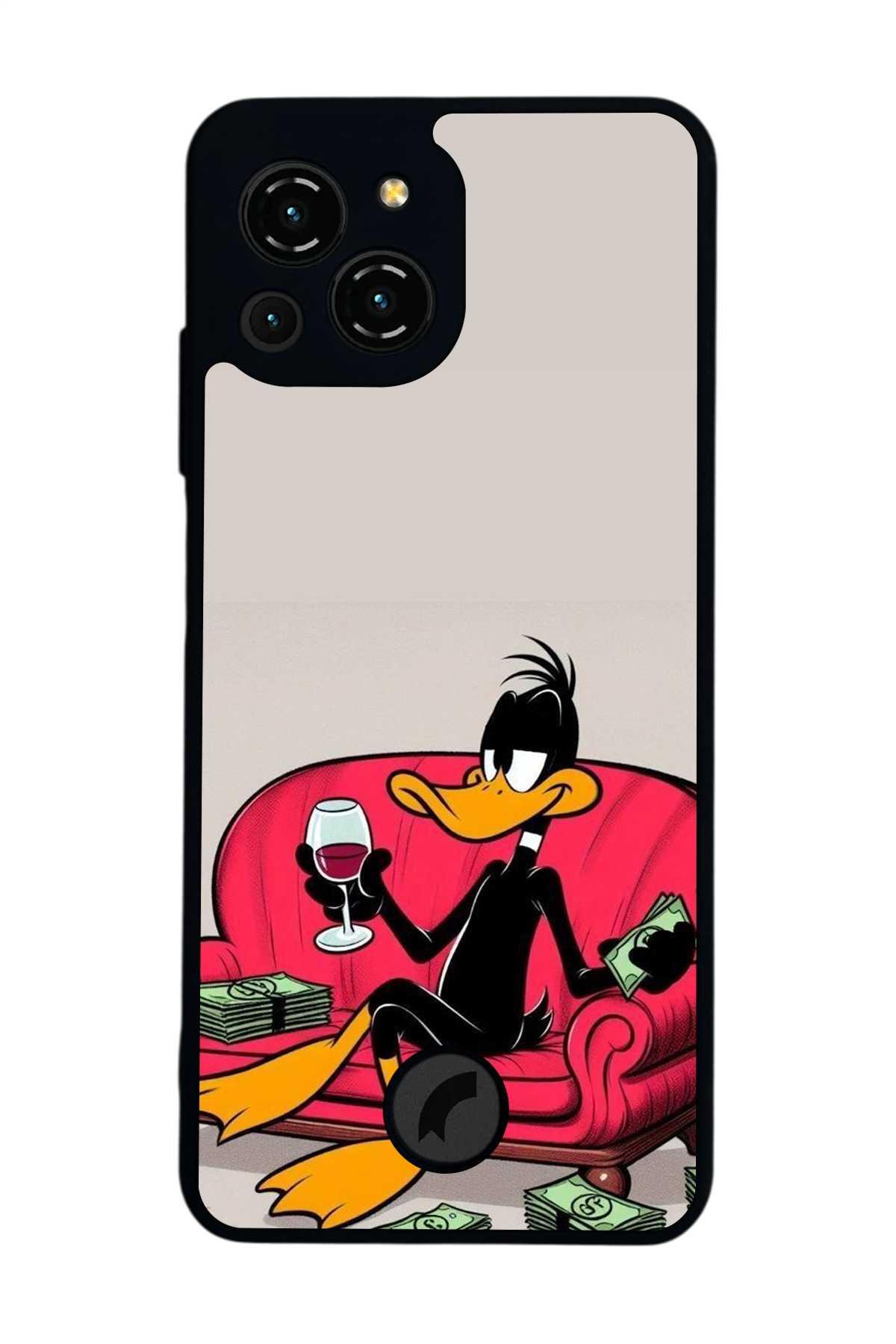 Reeder S23 Pro Max Uyumlu Daffy duck Tasarımlı Glossy Premium Kılıf