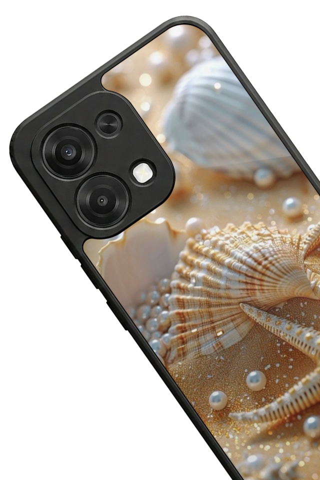 Oppo A6 Pro Uyumlu  İnci Tasarımlı Glossy Premium Kılıf
