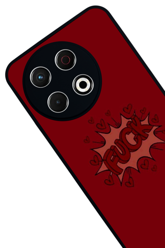 Tecno Spark 30 Pro Uyumlu Kalp Love Tasarımlı Glossy Premium Kılıf