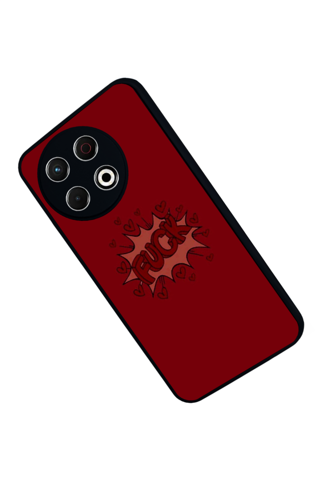 Tecno Spark 30 Pro Uyumlu Kalp Love Tasarımlı Glossy Premium Kılıf