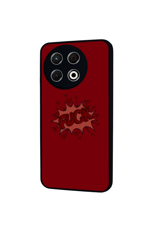 Tecno Spark 30 Pro Uyumlu Kalp Love Tasarımlı Glossy Premium Kılıf