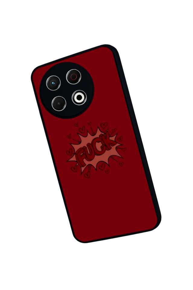 Tecno Spark 30 Pro Uyumlu Kalp Love Tasarımlı Glossy Premium Kılıf