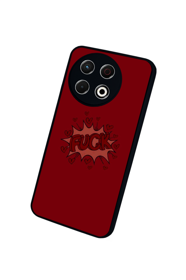 Tecno Spark 30 Pro Uyumlu Kalp Love Tasarımlı Glossy Premium Kılıf